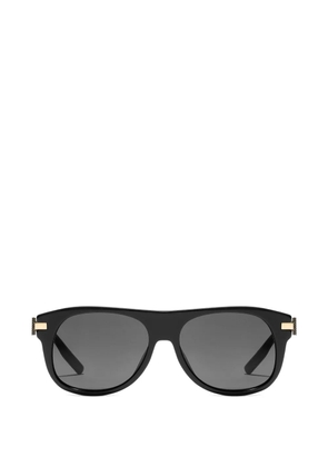 Dolce & Gabbana Eyewear metal plaque sunglasses - Black
