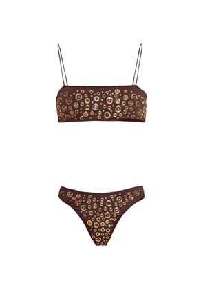 Oséree embellished bikini - Brown