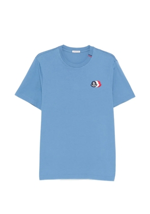 Moncler logo-patch T-shirt - Blue