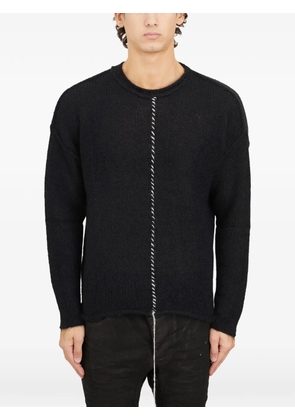 Isabel Benenato line-detail sweater - Black