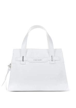 Orciani medium top-handles tote bag - White