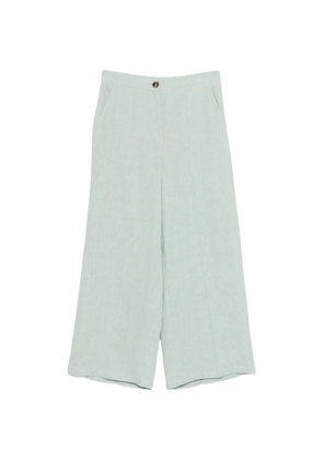 Marella Clava button palazzo pants - Green