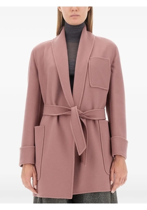 Max Mara single-breasted belted coat - Pink