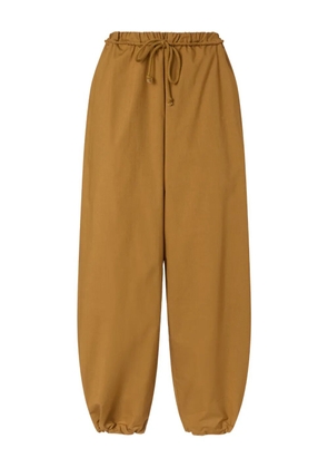 PINKO drawstring-waist cuffed trousers - Brown