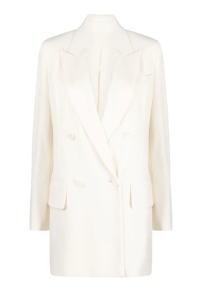 Max Mara double-breasted virgin wool blazer - Neutrals
