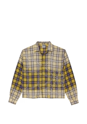 Vale plaid-pattern shirt - Yellow