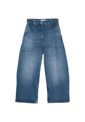 Studio Nicholson wide-leg cropped jeans - Blue