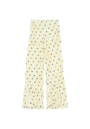 Gongdid Design floral palazzo pants - Neutrals