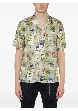 RHUDE palm tree-print shirt - Neutrals