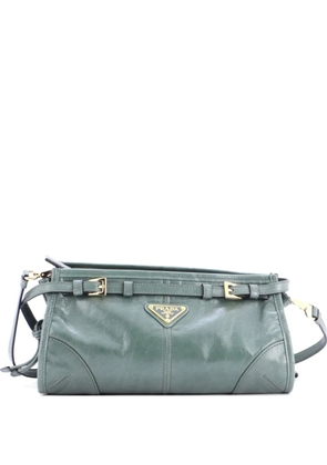 Prada Pre-Owned Bonnie Handbag Leather Small crossbody bag - Green