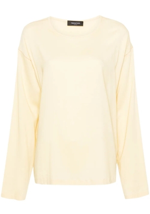 Fabiana Filippi round-neck long-sleeve blouse - Yellow