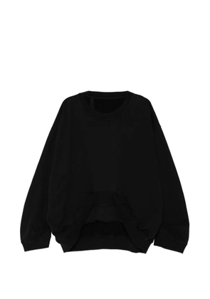 marina yee asymmetric-hem sweatshirt - Black