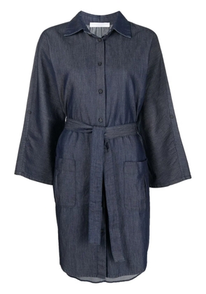 Fabiana Filippi belted cuff midi dress - Blue