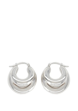 Panconesi Blow Up layered hoop earrings - Silver