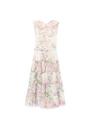 Charo Ruiz Ibiza Danny floral-print belted maxi dress - Neutrals