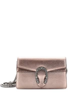 Gucci Pre-Owned Dionysus Bag Leather Mini crossbody bag - Metallic