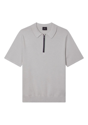 PS Paul Smith Sports Stripe zipped polo shirt - Grey