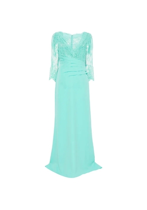 AIRE lace long-sleeve maxi dress - Green