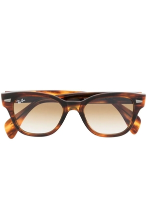Ray-Ban rectangle frame sunglasses - Brown