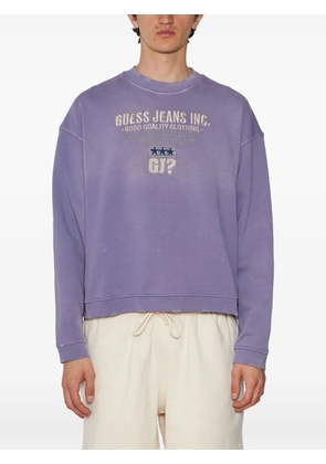 GUESS USA crew-neck sweatshirt - Purple