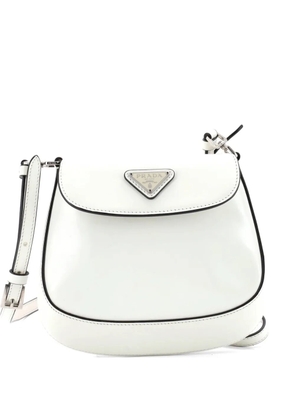 Prada Pre-Owned Cleo Flap Spazzolato Leather Mini shoulder bag - White