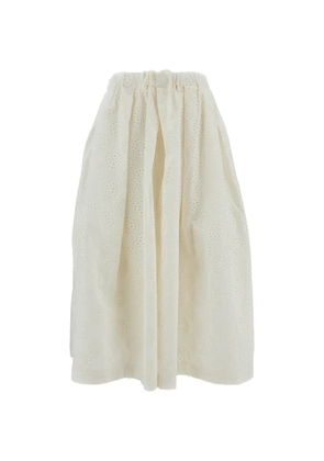 Comme Des Garçons pleated skirt - White
