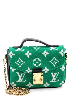 Louis Vuitton Pre-Owned Micro Metis LV Match Monogram Jacquard Velvet satchel - Black