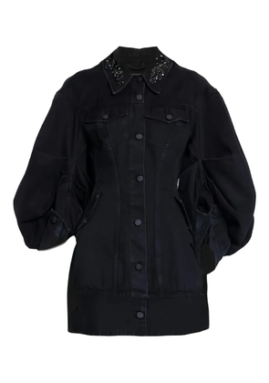 Simone Rocha embellished denim jacket - Black