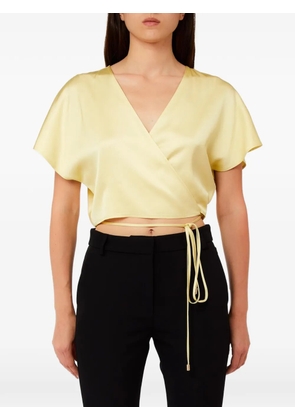 LIU JO V-neck tie top - Yellow