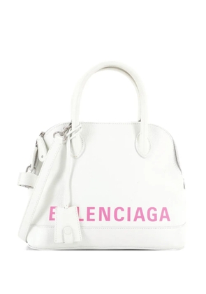 Balenciaga Pre-Owned Logo Ville Bag Leather Small satchel - White
