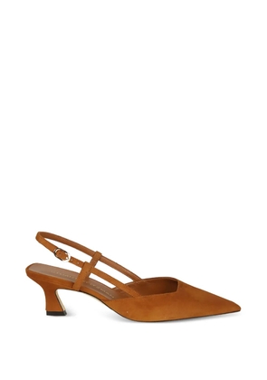 Stuart Weitzman slingback suede pumps - Neutrals