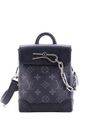 Louis Vuitton Pre-Owned Steamer Bag Monogram Eclipse Canvas Nano crossbody bag - Black