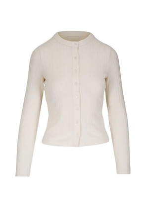 Veronica Beard cable-knit round-neck cardigan - Neutrals