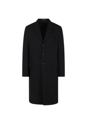 Yohji Yamamoto single-breasted coat - Black