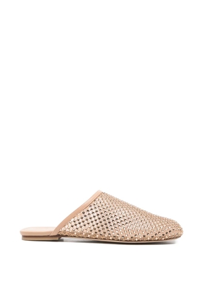 Stuart Weitzman Bareitall studded mules - Neutrals
