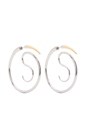 Panconesi Spina Upside Down hoop earings - Silver