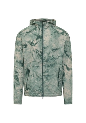 Y-3 hooded print jacket - Green
