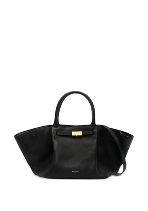 DeMellier magnetic closure leather clutch bag - Black