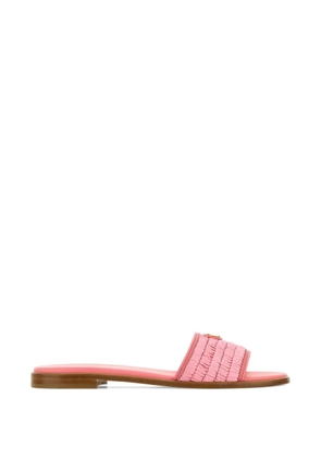 Prada ruched sandals - Pink
