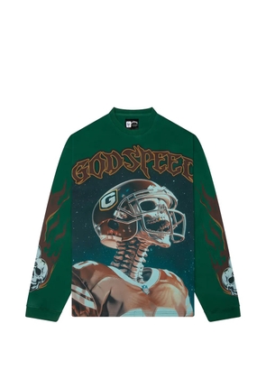 GODSPEED graphic long-sleeved T-shirt - Green