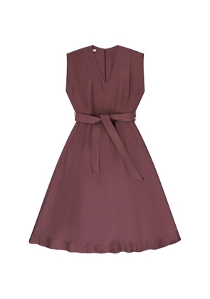 Glanshirt linen midi dress - Pink