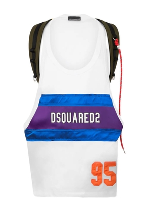 DSQUARED2 straps-detail tank top - White