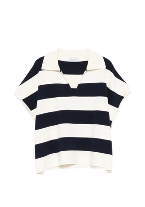 Philo-Sofie striped collared top - Blue