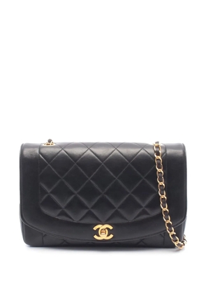 CHANEL Pre-Owned 2003-2004 Medium Lambskin Diana Flap shoulder bag - Black