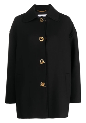 Moschino virgin wool-blend coat - Black