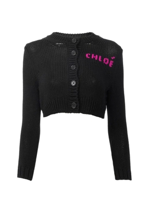 Chloé button knitted cardigan - Black