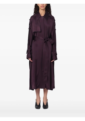 Victoria Beckham double-breasted belted trench coat - Purple