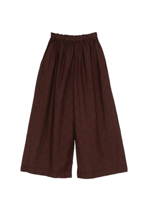 Daniela Gregis elasticated-waistband palazzo pants - Brown