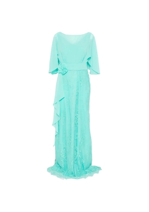 AIRE floral lace maxi dress - Blue