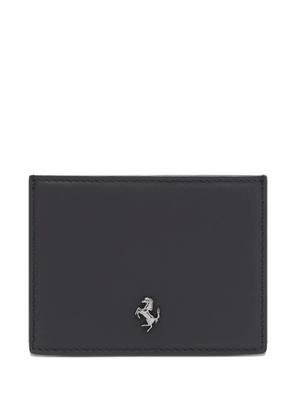 Ferrari logo leather wallet - Black